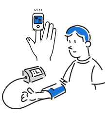 状態観察、症状の把握